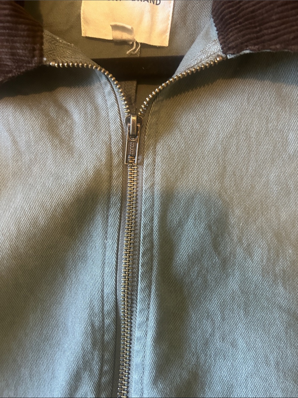 Lucky Brand Women’s Olive Green Cotton Zip-Front Barn Jacket - Picture 6 of 8